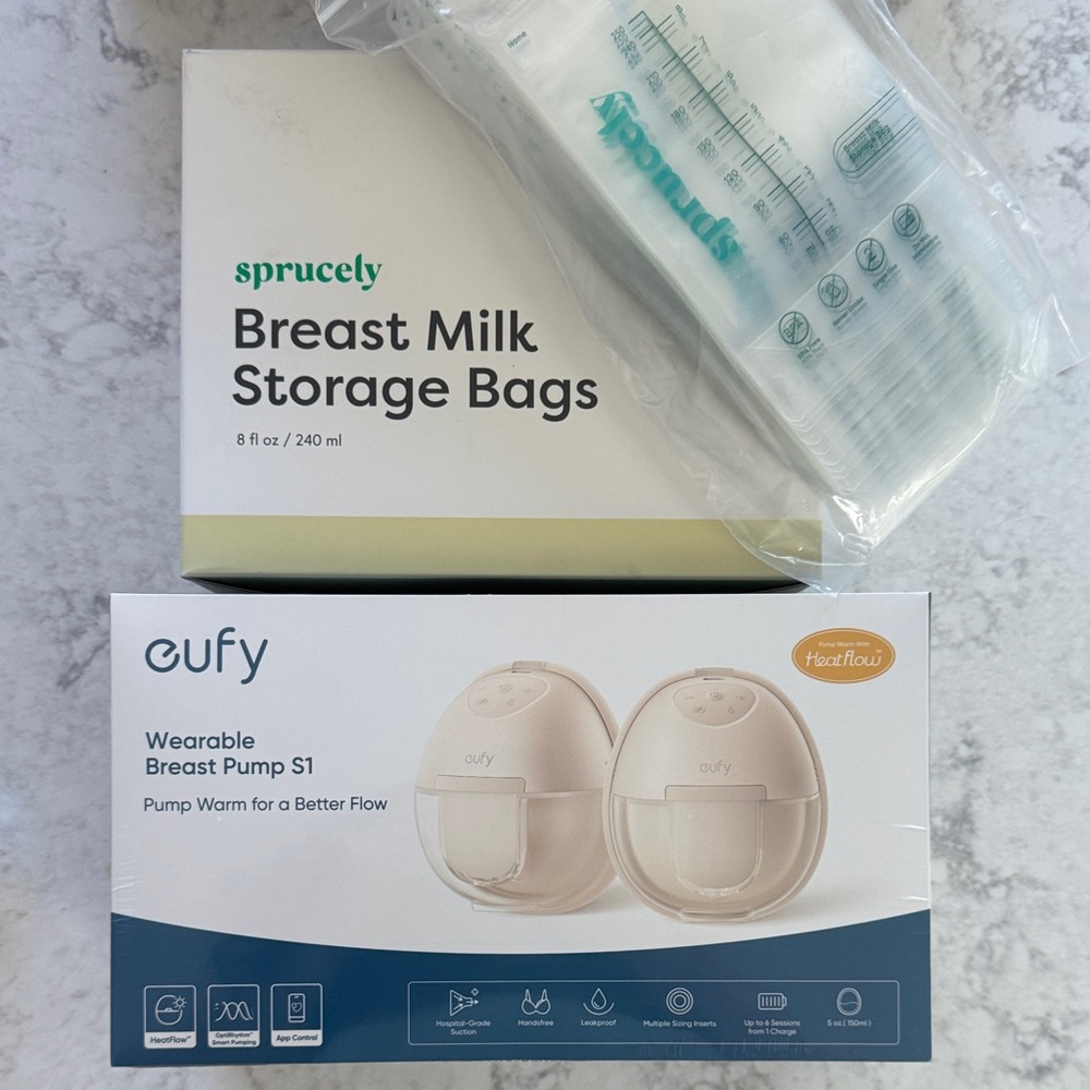 BRAND NEW Eufy Wearable Breast Pump S1 Pro - Cream